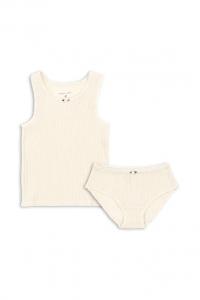 Детский хлопковый комплект нижнего белья PAPIN GOTS Konges Sløjd, бежевый