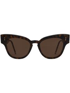Thom Browne солнцезащитные очки в оправе 'кошачий глаз', коричневый