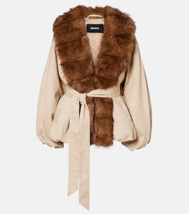 Куртка аннелоес с поясом Rotate, Cement