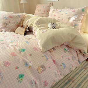 LUOLAI HOME Комплект постельного белья, 3 предмета, пододеяльник 150x200 см, 100% хлопок, цвет Forest Music Concert