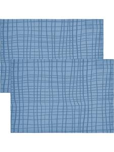 Redbest  Салфетки под тарелку из смесовой хлопковой ткани, комплект из 2 штук, цвет «Пасадена», синий