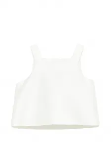 Топ с квадратным вырезом Simonetta, белый