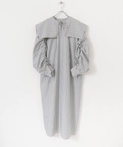 Платье в полоску с квадратным воротником Kbf, цвет Blue St