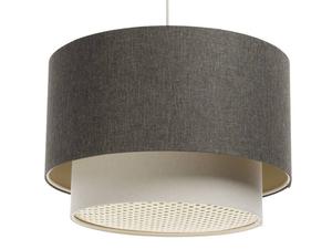 Подвесной светильник BPSKoncept mit Rattan Diffusor, кремовый - экрю - серо-коричневый - 50 x 31 x 102 см