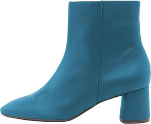 Женские ботильоны с квадратным носком и боковой молнией, на массивном каблуке, нарядные WINDBXYB, Blue