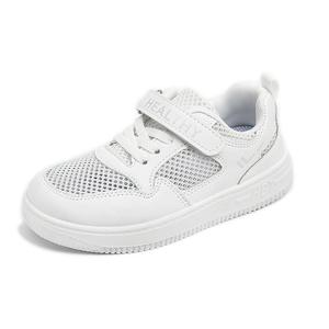 NEZHACHAOHAI Нескользящие, устойчивые к истиранию, дышащие, низкие детские кроссовки для повседневной носки, белые