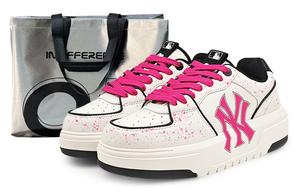 MLB Кроссовки для скейтбординга с толстой подкладкой, устойчивые к истиранию, нескользящие, унисекс, розово-красные