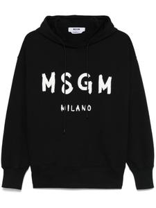 Худи с логотипом MSGM, черный