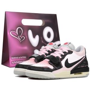 Legacy 312 Low Blackberry Lover Противоскользящие низкие винтажные баскетбольные кроссовки GS Черный Розовый Jordan