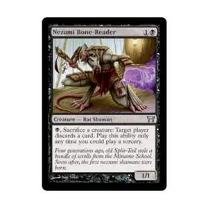 CCG Нэдзуми-Читатель костей (U), MTG - Champions of Kamigawa