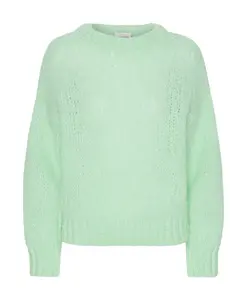 Пуловер из альпаки Leonnie Americandreams, зеленый