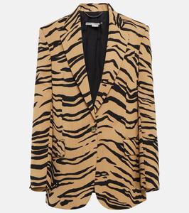 Жаккардовый блейзер из смесовой шерсти Stella McCartney, Raffia