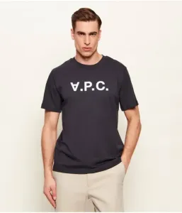 Футболка regular fit A.P.C, темно-синий