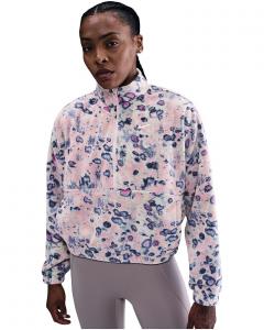 Женская толстовка Nike One Thermo-Fit с полумолнией Polar Anthracite, Silt Red/Royal Pulse/Barely Green/White