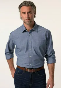 Langarm, шамбре, кенткраген, комфортная посадка, рубашка bis 8 xl Boston Park, Navy Blue