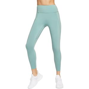 Universa Women's High Waisted 7/8 Leggings With No Front Seam Nike, серый/зеленый