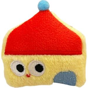 Оригинальный подвесной кукольный брелок с котенком и щенком таксой в виде яблока, 7 см Dolls and bears dance, Cute Cabin Doll-Brooch