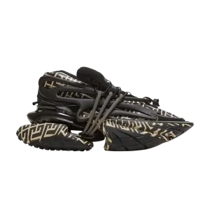 Кроссовки Balmain Unicorn Low Ivory Black Monogram, коричневый