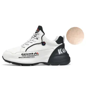 Абразивостойкие утепленные низкие повседневные туфли women's Kolumb, белый/черный