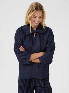 Футболка Sassi с галстучным воротником Part Two, Mid Blue