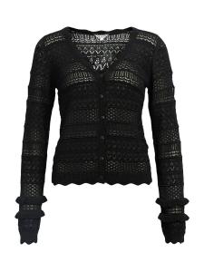 Вязаный кардиган OBJECT OBJNADUK, черный