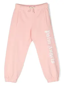 Спортивные брюки с логотипом Palm Angels Kids, розовый