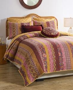 Комплект постельного белья Marigold Vintage Boho из 3 предметов, размер Full/Queen Greenland Home Fashions, Sunset