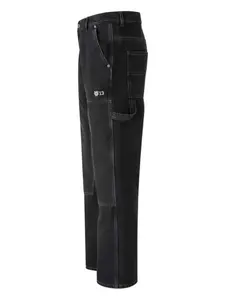 Джинсы-клёш с прострочкой Off-White, черный