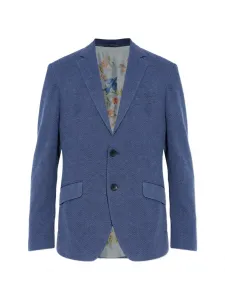 Текстурированный однобортный пиджак Etro, синий