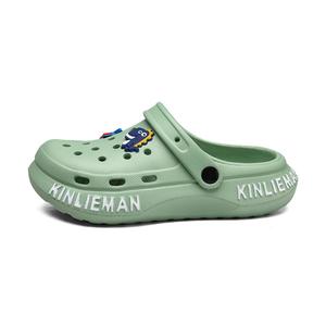 Детские тапочки с низким верхом, амортизирующие, устойчивые к истиранию, дышащие, противоскользящие, с отскоком Marcolor, серый/зеленый