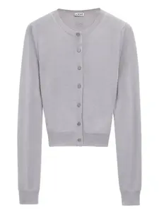 Кардиган тонкой вязки Loewe, серый