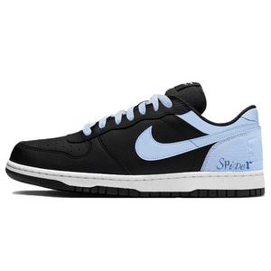 Nike Кроссовки для скейтбординга Big Universe мужские черно-синие с низким верхом, устойчивые к истиранию и дышащие