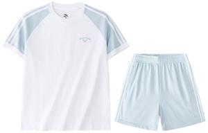 Anta Life Collection Спортивная коллекция Повседневная спортивная одежда Мужской набор Магнолия белый/Волна синий