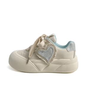 Низкие женские скейтерские кеды City camel, бежевый