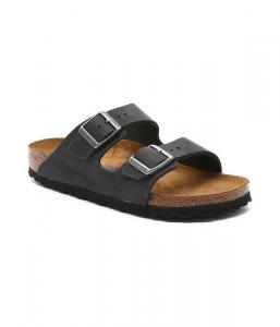 Шлепанцы женские Birkenstock из натуральной кожи, черный
