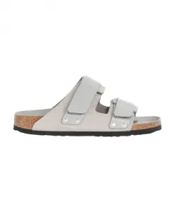 Кожаные сандалии анатомической формы с регулируемыми застежками. Birkenstock, серый