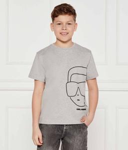 Футболки Regular fit Karl Lagerfeld Kids, серый