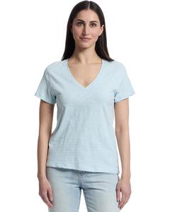 Женская футболка Lilla P Short Sleeve Back Seam V-Neck, Spa