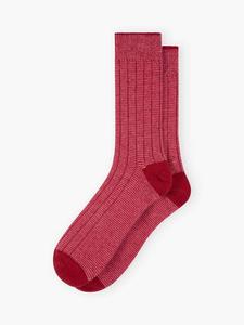 Носки Stripe Cashmere Rich Brora, Garnet/Peony