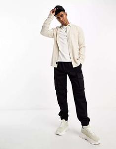 Фланелевая рубашка цвета экрю Only & Sons