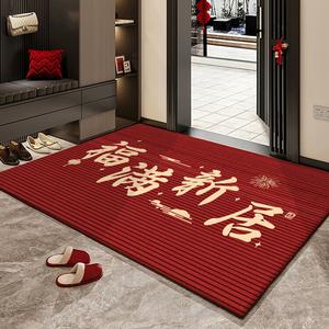 Budis Ковер 120х160 см для прихожей, непромокаемый, нескользящий, с новогодним принтом