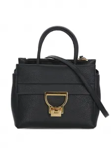 Сумка-тоут Arlettis из зернистой кожи Coccinelle, черный