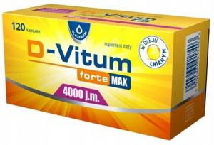 D-Vitum FORTE MAX 4000 Витамин D 120 капсул в масле Oleofarm