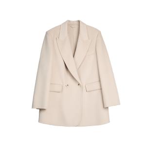 ELLE Пальто женское Apricot с воротником-стойкой, умеренно прямое