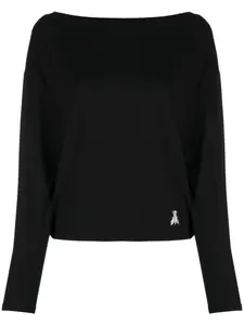 Полупрозрачная толстовка с длинными рукавами Patrizia Pepe, черный