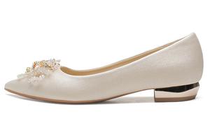 Туфли женские повседневные Women's Casual Shoes Women's Low-Top Ainer-Cat, цвет Apricot (satin)