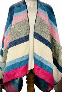 Кардиган Brushed Striped Ruana In Multi Coco + Carmen, Multi