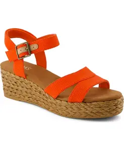 Женские босоножки Audrey на платформе с ремешком на щиколотке TOMS, красный