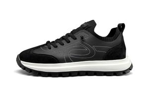 Износостойкие низкие повседневные туфли для мужчин HLA, Black