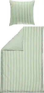 Двустороннее постельное белье нефритово-белого цвета 1x 155x240 см + 1x 80x80 см Erwin Müller
